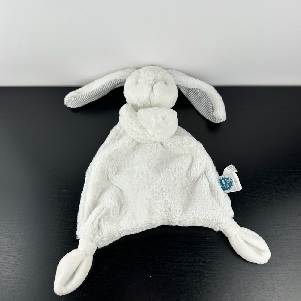 Mary Meyer Silky Soft White Baby Bunny Rabbit Lovey Security Blanket 13" Plush